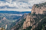 Vue depuis Montserrat. Barcelone