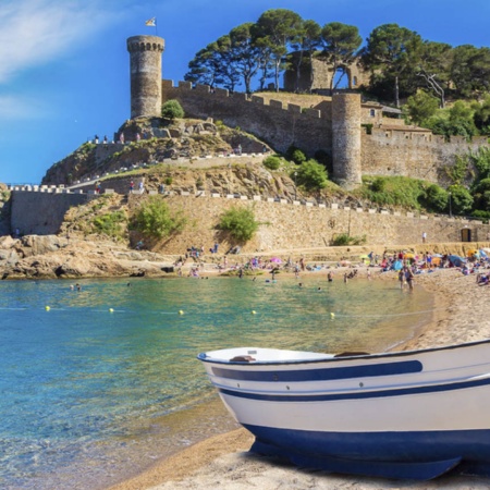 Playa Gran, em Tossa de Mar (Girona, Catalunha)