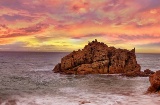"Roca Grossa at Las Rocas beach in Calella "