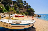 Bucht Sa Caleta in Lloret de Mar. Girona