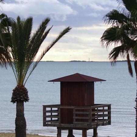 Platja El Garbí, en Sant Carles de la Ràpita (Tarragona., Cataluña)