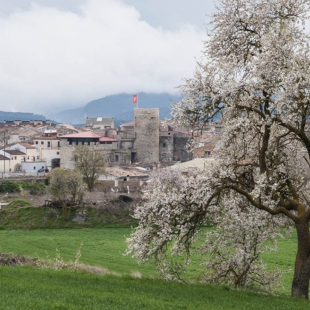 Vista de Santa Coloma de Queralt (Tarragona, Cataluña)
