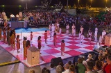 Human chess game in Xàbia, Alicante, Region of Valencia
