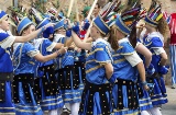 Traditional Batonets Dance in the fiesta of La Mare de Déu de la Salut in Algemesí (Valencia)