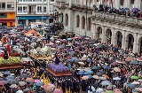 Une procession pendant la Semaine sainte de Ferrol