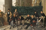 James Tissot, The Circle of the Rue Royale, 1866 Oil on canvas, 175x281 cm. Paris, Musée d'Orsay