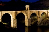 Pont d’Alcántara vu de nuit, Estrémadure