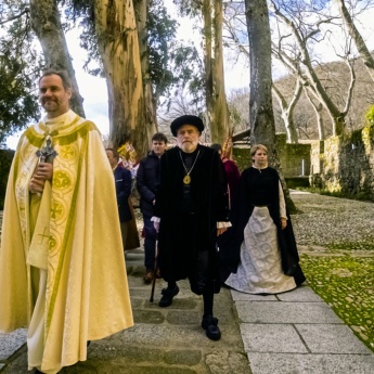 Particolare della commemorazione del viaggio dell'imperatore Carlo V a Jarandilla de la Vera, Cáceres, Estremadura