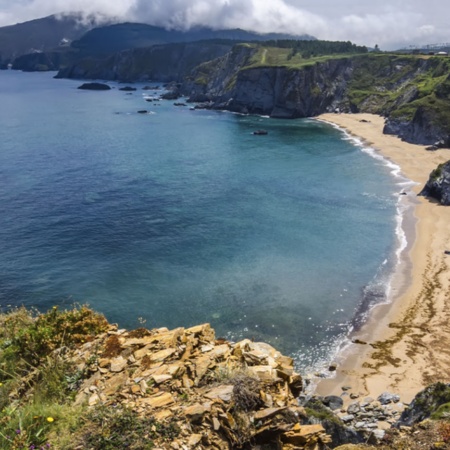 Steilküste von Loiba in Ortigueira (A Coruña, Galicien)