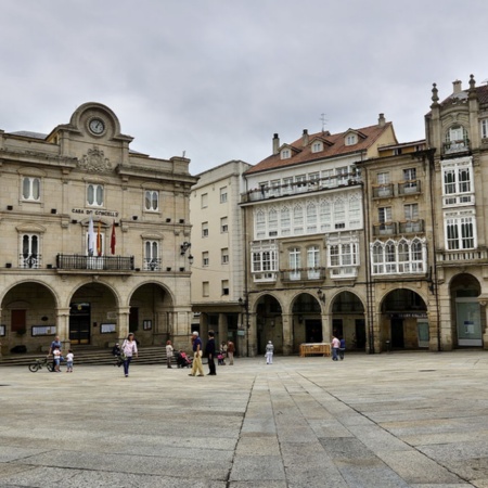 Plaza Mayor in Ourense, Galicien