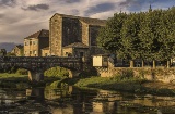 Panoramablick auf Padrón (A Coruña, Galicien)