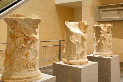 カルタヘナ古代ローマ劇場博物館の内部の詳細