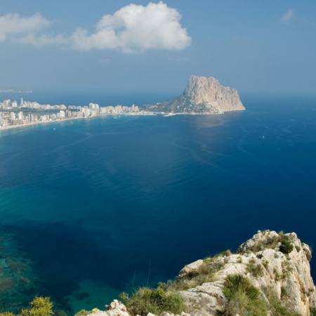 Luftaufnahme von Calpe. Alicante