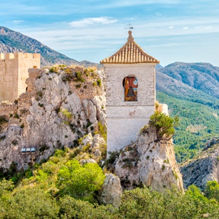 Vista de Guadalest, en Alicante (Comunidad Valenciana)
