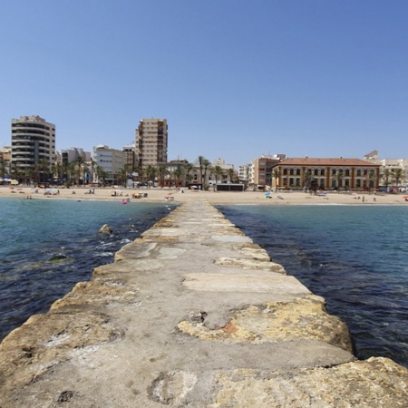 Vista panorâmica de Vinaròs (Castellón, Comunidade Valenciana)