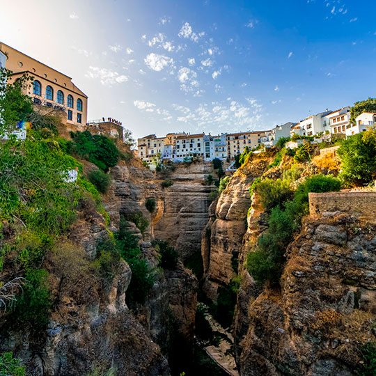 View of the town of Ronda, Malaga