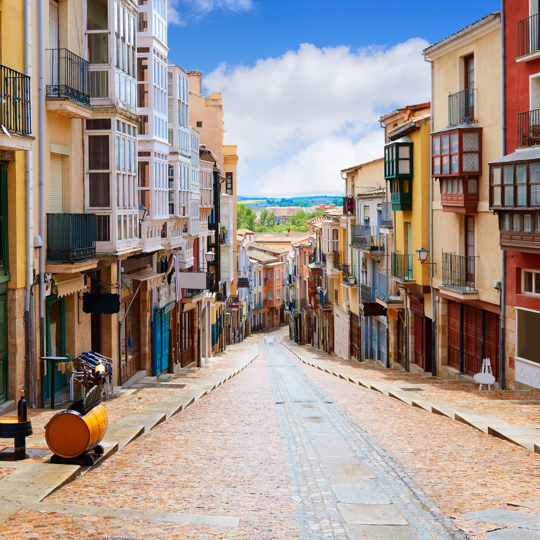 Particolare di Calle Balborraz a Zamora, Castiglia e León