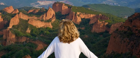 Turista en las Médulas, León