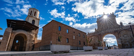 Vista generale del patrimonio monumentale di Sahagún, León, Castiglia e León.