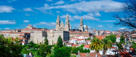 Vue de la cathédrale de Saint-Jacques-de-Compostelle, Galice