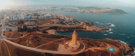 Wieża Herkulesa w A Coruña w Galicji