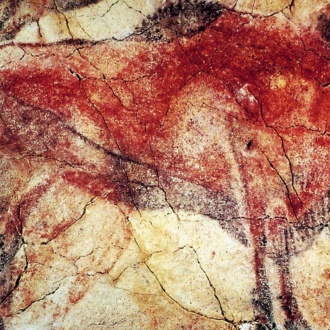 Peinture de bison dans la grotte d'Altamira, Santillana del Mar